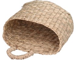 Hangende Mand - Opbergmand Zeegras - Wanddecoratie - Handgeweven Natuurlijk Materiaal - 19x8x10cm - Natuurlijk