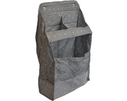 Hangende Opberger - Grijs - Inclusief Ophanghaak - Hangende organiser voor Iedere Ruimte in Huis - Hangende Opbergzak