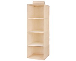 Hangende opbergtassen - Hangend kledingkast rek - Kledingrek met 3/4/5 lagen - Ruimtebesparend - Non-woven stof - Steun van PP-plaat - Opvouwbaar en wasbaar