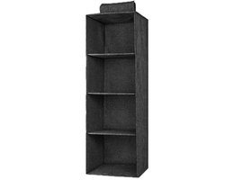 Hangende opbergtassen - Hangend kledingkast rek - Kledingrek met 3/4/5 lagen - Ruimtebesparend - Non-woven stof - Steun van PP-plaat - Opvouwbaar en wasbaar