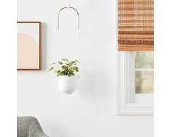 Hangende plantenbak in het wit - Umbra Bolo