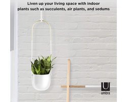 Hangende plantenbak - Wit - Umbra Bolo - Voor binnen en buiten