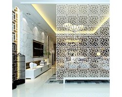 Hangende roomdivider paneelscherm voor decoratie thuis en op kantoor