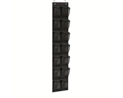 Hangende schoenentas met 12 compartimenten - schoenenkast - schoenen opbergsysteem - Zwart - Meerlaags opbergontwerp - 165*29CM
