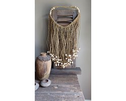 Hanger/kraag zeegras/kraal
