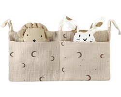 Hanging Baby Bed Organiser met 2 Vakken – Multifunctionele Opberger voor Speelgoed, Kleding en Luiers