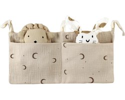 Hanging Baby Bed Organiser met 2 Vakken – Multifunctionele Opberger voor Speelgoed, Kleding en Luiers
