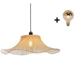 Hanging Lamp - IBIZA - Bamboo - Wavy