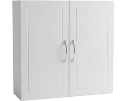 Hangkast badkamer - 60x60x18 cm - wit
