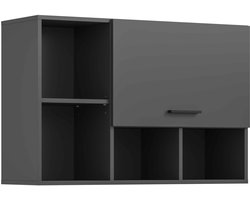 Hangkast Free 95x64x34 cm in antraciet – wandkast voor badkamer, keuken of bijkeuken
