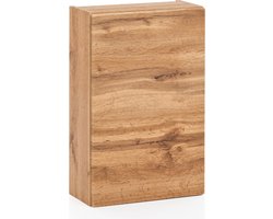 Hangkast Vikas 40cm 1 deur - eik - Held - Badkamer hangkast - Bruin - Melamine; MDF; Spaanplaat