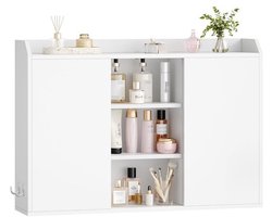 Hangkast - Voor badkamer of woonkamer - Wandmeubel - Met opbergruimte