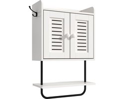 hangkast - wit - 40x61x17,5 cm - met deur