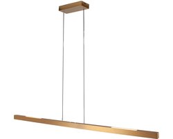 Hanglamp | 140 cm | traiano | 3 lichts | ingebouwd LED | brons/bruin | acryl metaal | design moderne functionele sfeerverlichting