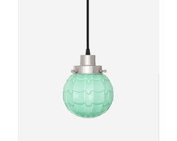 Hanglamp aan snoer Artichoke Mint 20's Matnikkel - Art Deco Trade