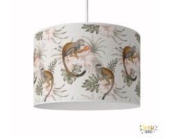 Hanglamp aapjes wit-lampen-aapjes-pendel-sfeer-kinderkameraccessoires-kinderkamerverlichting-decoratie-hanglamp