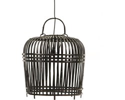 Hanglamp Bamboe Klein - zwart