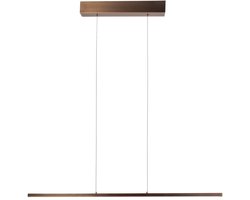 Hanglamp Bande 3994BR bronzen LED lamp 114cm breed met hoogte instelbaar systeem van Steinhauer, stijlvol en modern ontwerp in warme tint