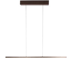 Hanglamp Bande 3994CA cacao LED hanglamp met hoogte-instelling, metaal en elektronica, Steinhauer, 114cm breed