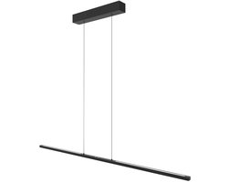 Hanglamp Bande 3995ZW Zwart 150cm breed Hoogte instelbaar van Steinhauer, Modern ontwerp met elektronica, kunststof en metaal materialen voor binnengebruik