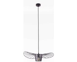 Hanglamp Barco Vertigo Wave Hoed - mat zwart metaal - diameter 60cm