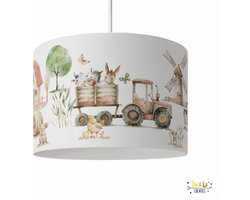 Hanglamp boerderijdieren-tractor-dieren-koe-schaap-boerderij