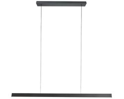 Hanglamp BrightLine 4202ZW – Moderne zwarte lamp van metaal en kunststof, hoogte instelbaar van 30-150 cm, merk Mexlite