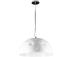 Hanglamp Chesterfield Ø55cm - wit / wit - 3x60w E27