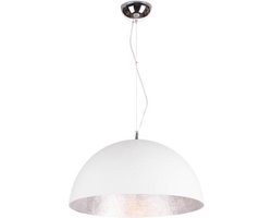 Hanglamp Cupula+ Ø50cm - mat wit / zilver - 60w E27