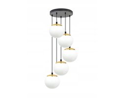 Hanglamp DORA II Goud 5xE27 - Stijlvolle Salon Verlichting