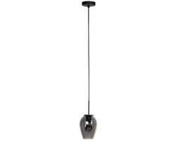 Hanglamp Drovia 4290ZW, hoogteverstelbaar, met smoke glas, compact design, modern, metal en glas, Mexlite