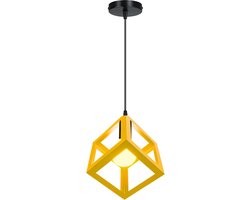Hanglamp E27 Modern Kroonluchter Geometrische Plafondlamp voor Slaapkamer Woonkamer Keuken Geel