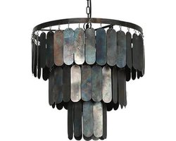 Hanglamp  - eigentijdse kroonluchter  - lamellen -  rond 45 cm  -  H45cm