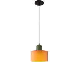 Hanglamp Glas Eetkamer Plafondlamp Modern Kroonluchter voor Woonkamer Kinderkamer Slaapkamer Oranje