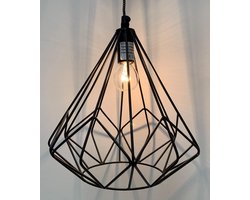 Hanglamp Grafisch Design Zwart hg 28 ø26cm