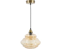 Hanglamp - Hanglamp Eetkamer - Hanglampen Woonkamer - Hanglamp Slaapkamer - Vintage - Glas - Goud