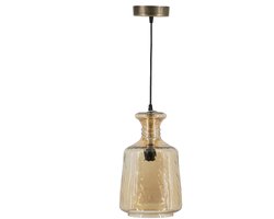 Hanglamp - Hanglamp Eetkamer - Hanglampen Woonkamer - Hanglamp Slaapkamer - Vintage - Glas - Goud