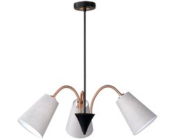 Hanglamp Hanglamp Verlichting Plafondspot flexibel textiel naturel Honsel Leuchten 69363