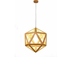 Hanglamp Hout Diamant Houtkleur 50 cm - Madera Negundo