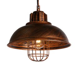 Hanglamp Industrieel E27 Kroonluchter Woonkamer Plafondlamp Slaapkamer Koper