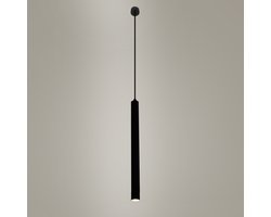 Hanglamp industrieel Hanglampen Eetkamer - Plafondlamp Led Zwart Tube 40cm