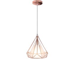 Hanglamp Industrieel Woonkamer E27 Plafondlamp 25cm Modern Kroonluchter voor Slaapkamer Roze