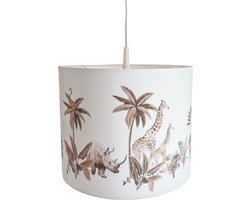 Hanglamp jungle vintage taupe - babykamer - kinderkamer - lamp dieren - Kinderkameraccessoires - Babykameraccessoires - natural