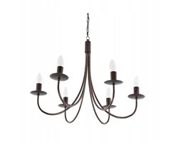 Hanglamp Kroonluchter LED Vintage Oud Goud 6xE14