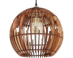 Hanglamp Lamppalla Ø36 cm - Houten hanglamp - Dutch Design - Verlichting voor woonkamer, eetkamer, of slaapkamer - Kant en klaar gemonteerde kamerlamp - CoolCuts