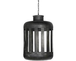 Hanglamp  - landelijke lamp  - 23 cm rond - metaal - trendy  -  H33cm
