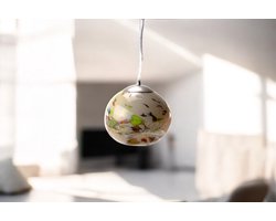 Hanglamp Linea Multicolor Bol - Handgemaakt in Europa - Glazen Design Lamp - Lampen - Handgemaakte verlichting - Exclusieve Lamp