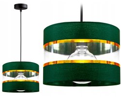 Hanglamp met Fluwelen Lampenkap - Groen