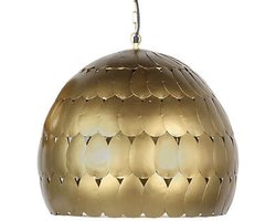 Hanglamp  - metalen gouden lamp  - antiek - trendy 52 cm rond  -  H39cm