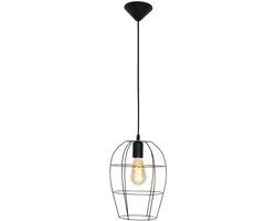Hanglamp Minimalics 2705ZW – Zwart, verstelbaar van 35 cm tot 185 cm, Scandinavisch design, met E27 fitting, van merk Mexlite, gemaakt van metaal, kunststof en elektronica